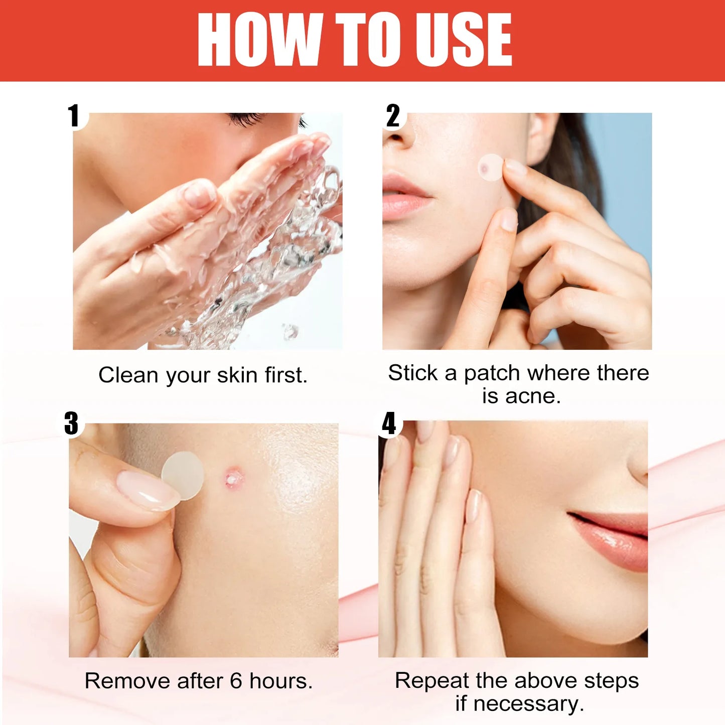 Invisible Face Acne Patches